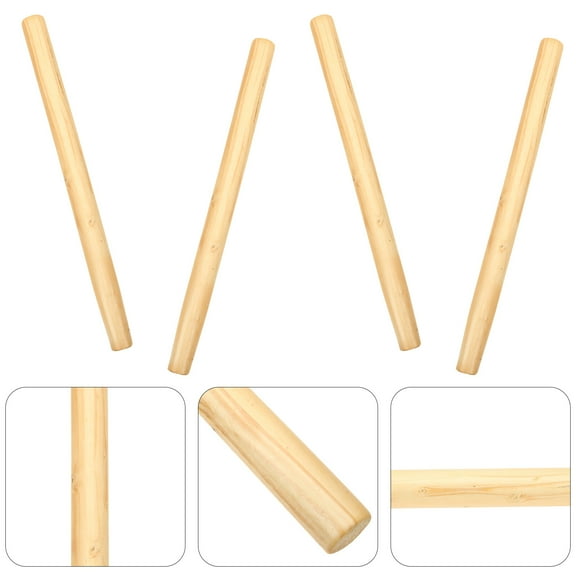 Pawsdot Ergonomic Wooden Handles Easy to Install for Shovels Hoes Light Yellow