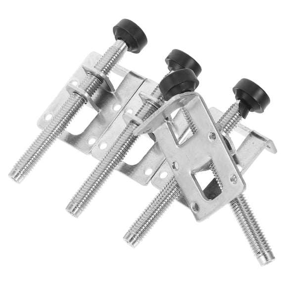 Pawsdot Plated Silver Steel Furniture Leg Levelers Adjustable for Wardrobe 4Pcs