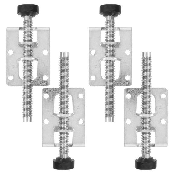 Pawsdot Adjustable Leg Levelers Plated Silver Steel for Wardrobe Furniture Stability 4Pcs