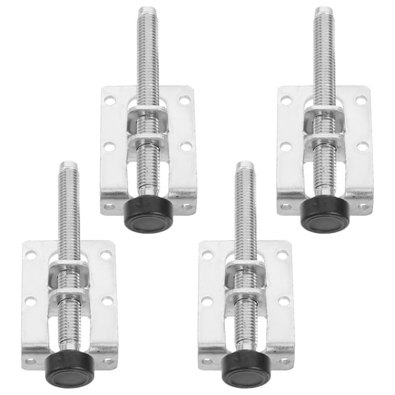 Pawsdot Cabinet Leg Leveler Heavy Duty Steel Silver for Wardrobe 4Pcs