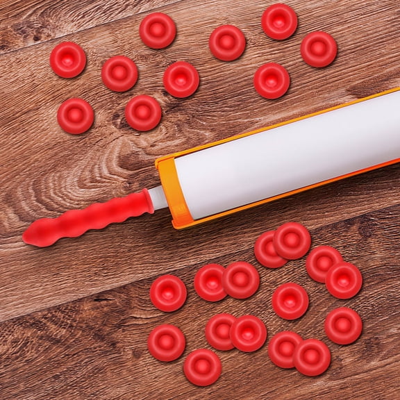 Pawsdot Caulk Saver Sealer Caps 50 Pcs Red for Homeowners and Crafters