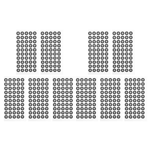 Pawsdot Scanner Marking Points Black Reflective Film Markers for 3D Scanning Projects