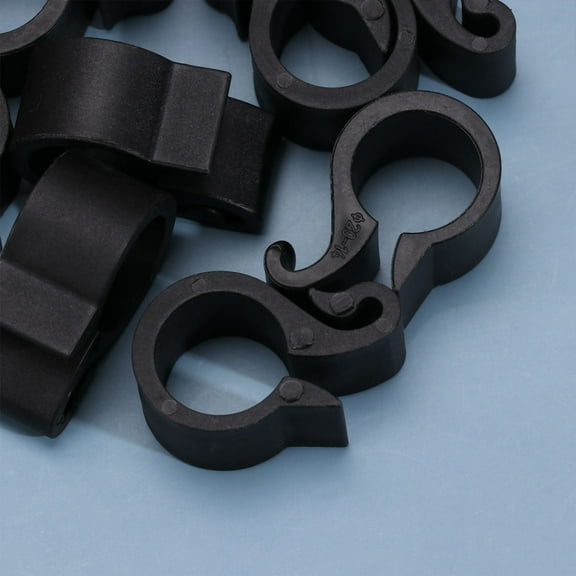 Pawsdot 50Pcs Quick Release Hose Clamp Black for Garden Irrigation and Water Pipe Fixing