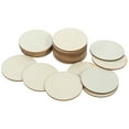 thumbnail image 1 of Pawsdot 50Pcs Round Wooden Ornaments Beige Natural Wood Slices for Decorating and Crafting, 1 of 8