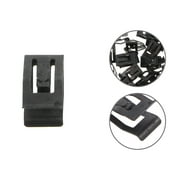 Pawsdot Car Accessories Dashboard Metal Fastener Clips Black Steel 50Pcs