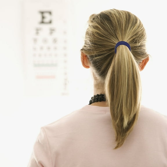 Pawsdot 50Pcs Elastic Hair Bands for Kids Navy Blue Nylon for Everyday Hair Accessories