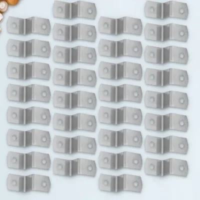 Pawsdot 50Pcs Plated Silver Picture Frame Clips Durable Metal Photo Frame Fasteners for Home Use