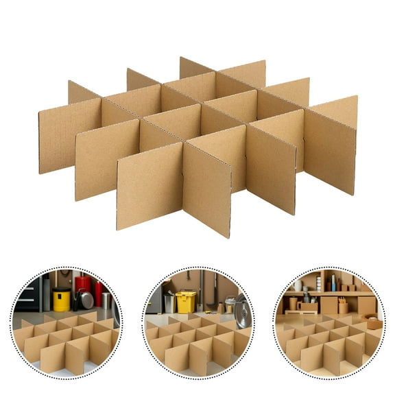 Pawsdot Versatile Khaki Paper Divider - Ideal for Shipping, Sturdy Protection, Simple Use 5Pcs