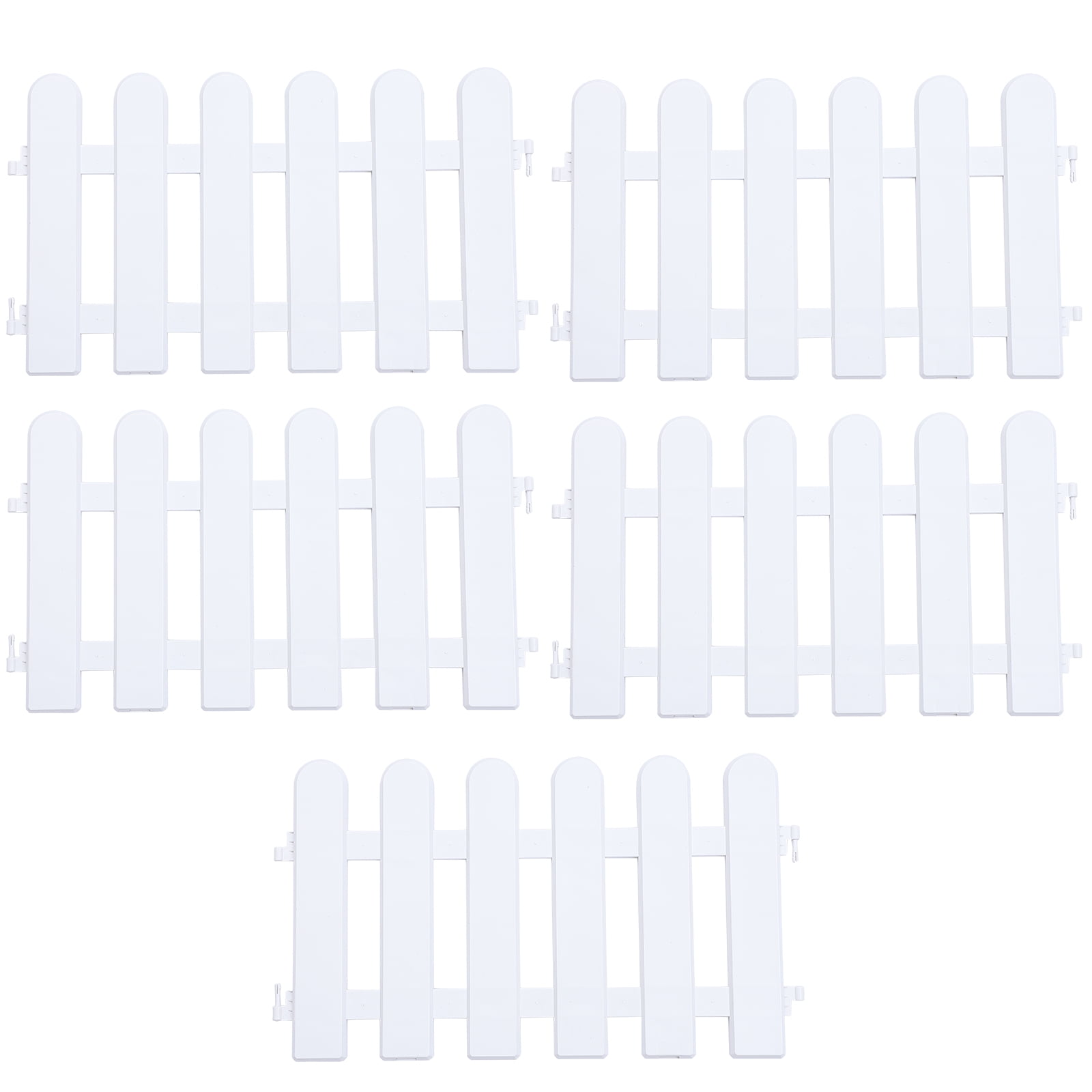Pawsdot Plastic Garden Fence White Decorative Picket for Garden Outdoor Use