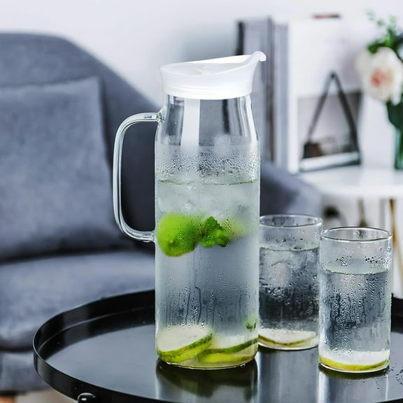 Pawsdot Water Pitcher Lid, White Plastic, Wear-Resistant, Airtight, Easy Open, for Home Use 5Pcs