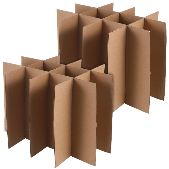 Pawsdot Glass Divider Kits for Moving Beige Easy to Install Storage 5Pcs