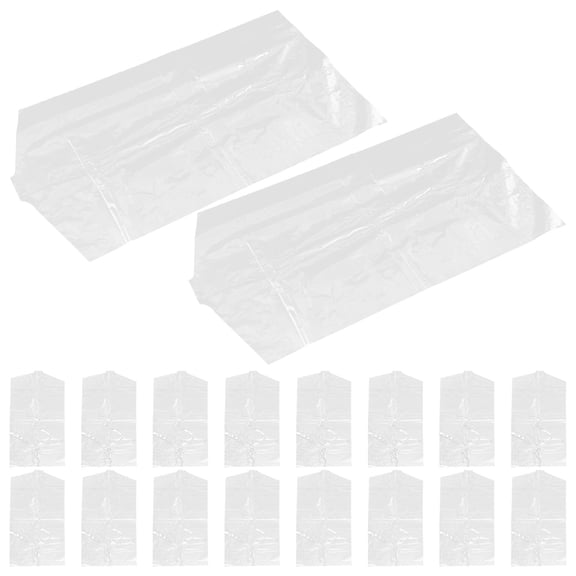 Pawsdot Dust-Prevention Garment Covers White Plastic Wear-Resistant and Translucent 60Pcs