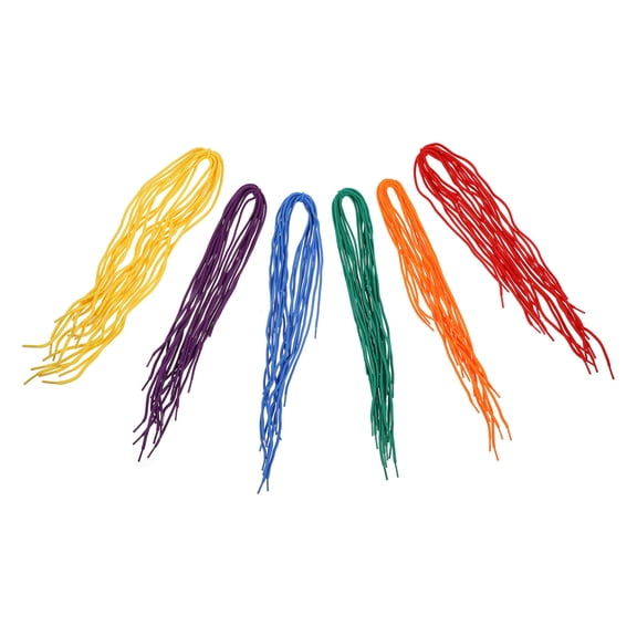 Pawsdot 60Pcs Flat Shoe Laces Assorted Color Polyester Multipurpose Decoration Ropes