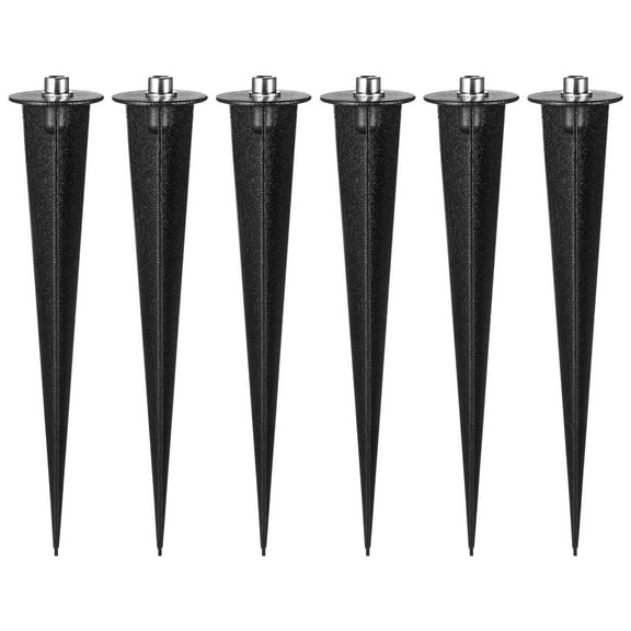 Pawsdot 6Pcs Portable Aluminium Alloy Stakes with Screws for Solar Path Light Replacement