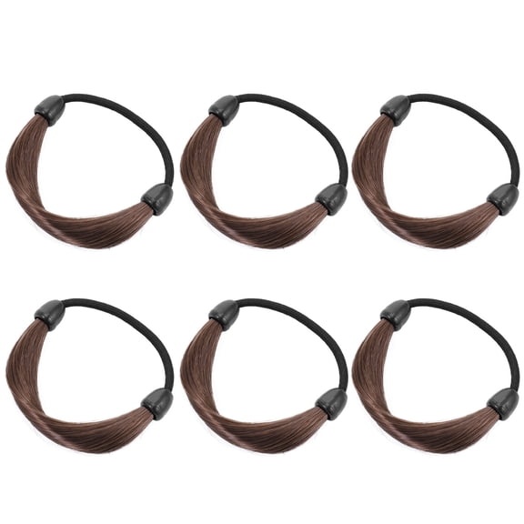 Pawsdot 6Pcs Hair Ties No Damage in Simple Design for Daily Use Hair Accessories for Girls