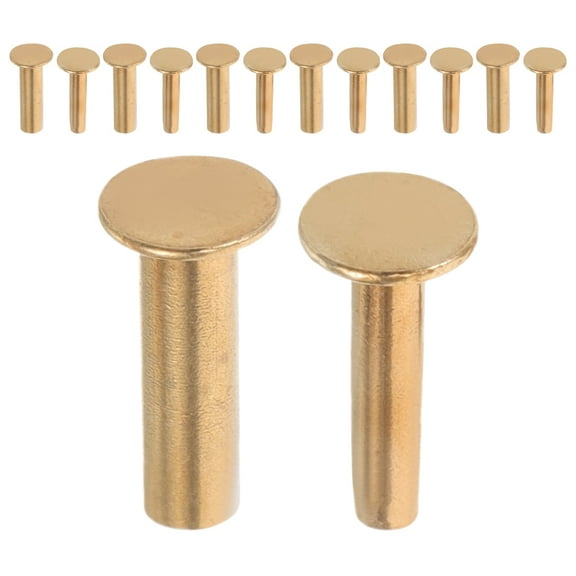 Pawsdot 7 Pairs Copper Rivets for Tools Making Kitchen Handles