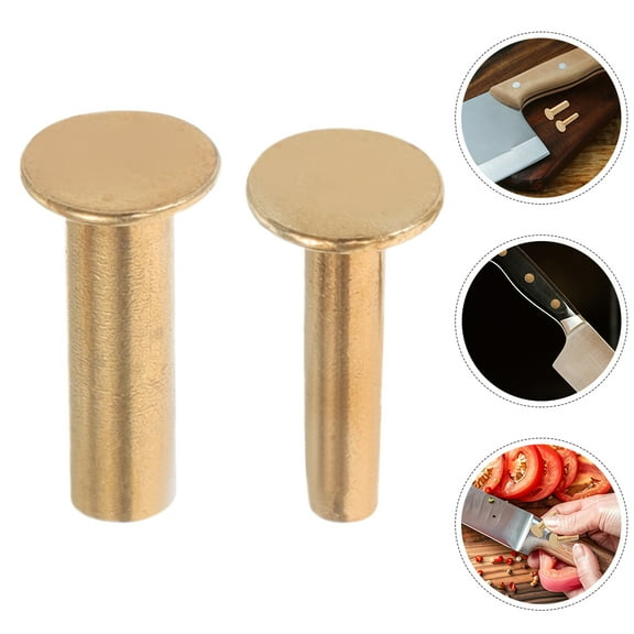 Pawsdot 7 Pairs Copper Rivets for Tools Making Kitchen Handles