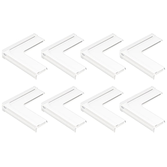 Pawsdot 8Pcs Corner Protectors for Windows Window Corner Cover Silicone Transparent Furniture Protection Childproofing