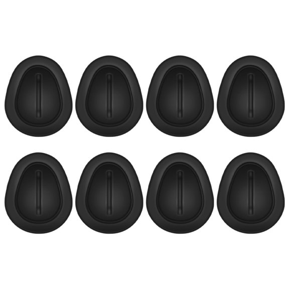 Pawsdot 8Pcs Car Cup Holder Limiter Insert Soft Silicone Black for Secure Cup Fit in Car Interior