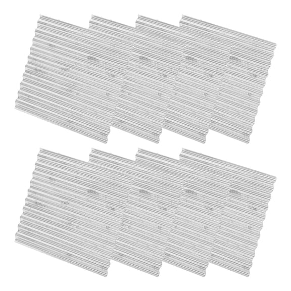 Pawsdot 8Pcs Lifelike Silver Small Roof Tiles Models for Architectural Model Scenes
