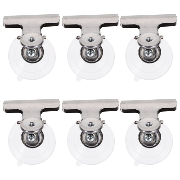Pawsdot 8Pcs Heavy Duty Suction Cup Clips Zinc Plated Steel Hooks for Displaying Decorations