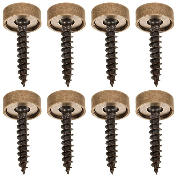 Pawsdot 8Pcs Multi Color Decorative Screws with Caps for Elegant Wall Fixtures