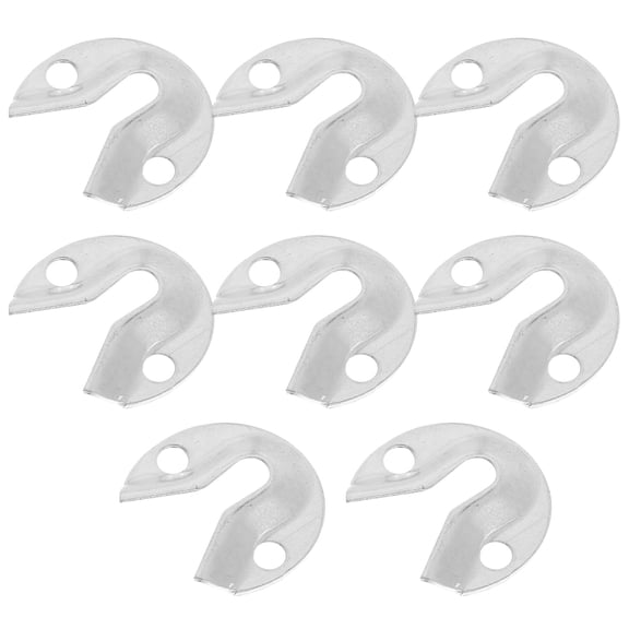 Pawsdot 8Pcs Heavy Duty Keyhole Picture Hanging Kit Plated Silver Metal Brackets for Frames Mirrors and Clocks