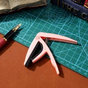 Pawsdot Pink Ukulele Capo with Silicone Padding for Acoustic Instruments