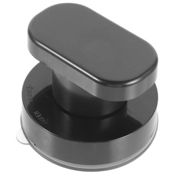 Pawsdot Black Adhesive Handle for Cabinets and Drawers Easy Install Durable Plastic Material