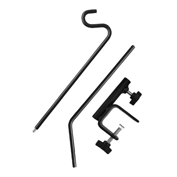 Pawsdot Heavy Duty Iron Deck Hangers, Adjustable, Black, for Railing and Decor