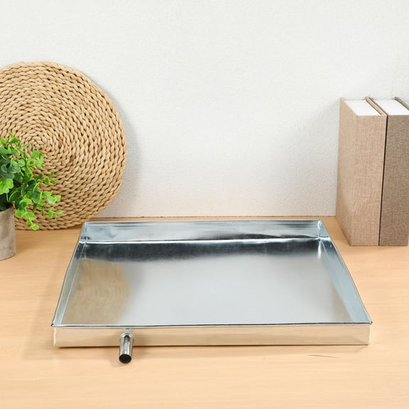 Pawsdot Plated Silver Drain Pan for Air Conditioner with Stable Design and Easy Drainage