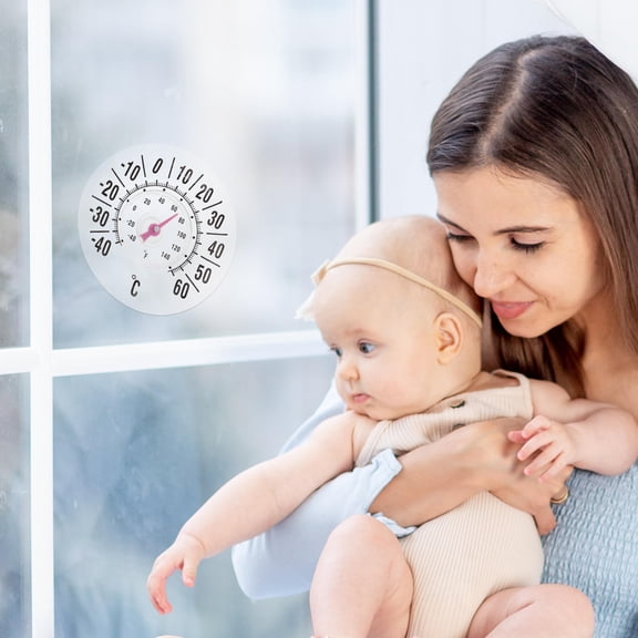 Pawsdot Multi Functional Suction Cup Thermometer for Window Use in Home and Office
