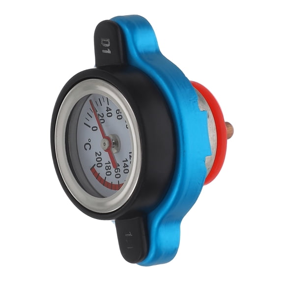 Pawsdot Car Radiator Tank Cover with Dial Type Temperature Gauge Easy to Read Assorted Colors