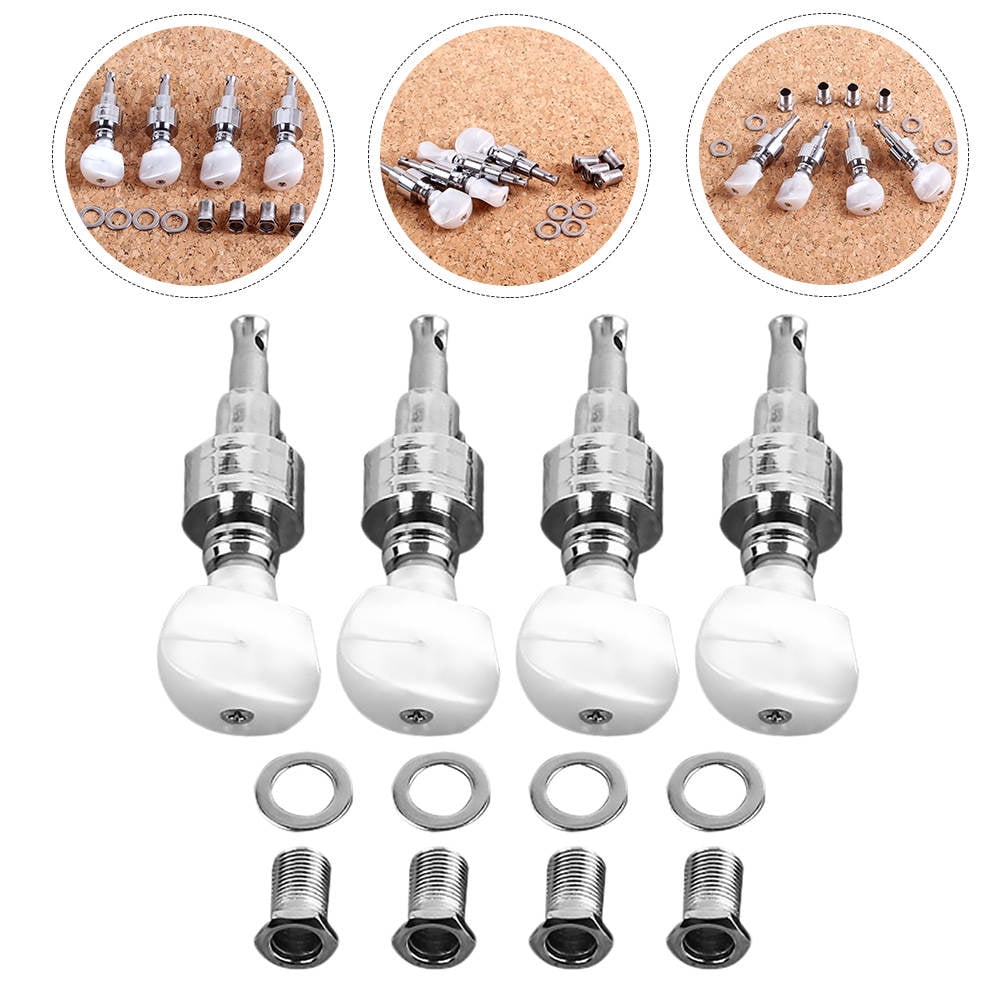 Pawsdot Banjo Machine Heads Reliable Metal Tuners for Banjo Instruments 4Pcs