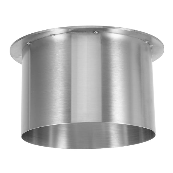 Pawsdot Plated Silver 304 Stainless Steel Recessed Trash Bin Cover for Home Countertops