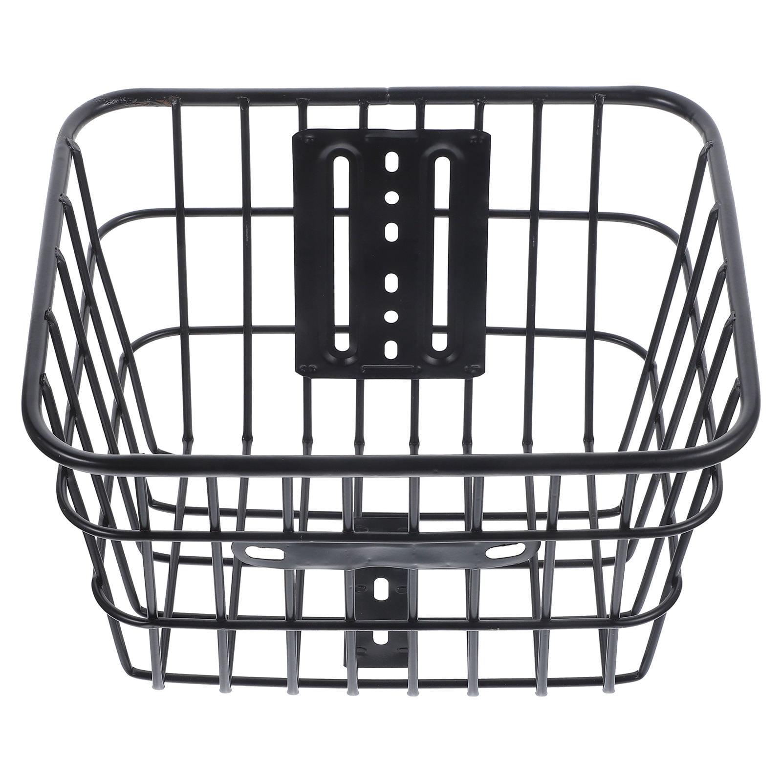 Pawsdot Durable Iron Bike Basket Black Foldable for Front Handlebar Storage