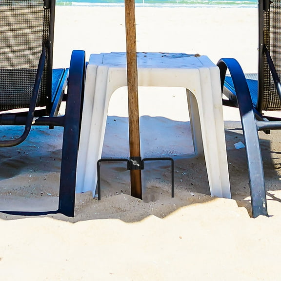 Pawsdot Multifunctional Iron Flag Pole Stand for Garden Weather Resistant Black