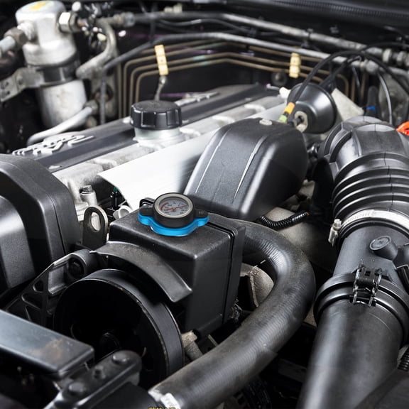 Pawsdot Assorted Color Water Tank Cover with Clear Dial Temperature Gauge for Car Radiator