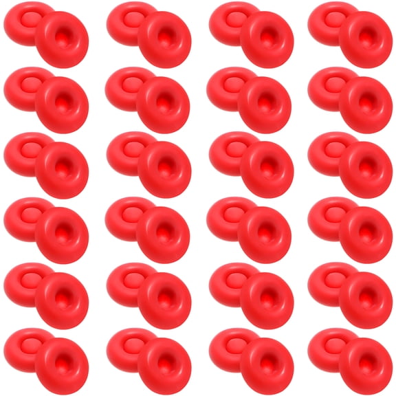 Pawsdot 50 Pcs Caulking Tube Caps Red Protective Sealing for Professionals and Homeowners
