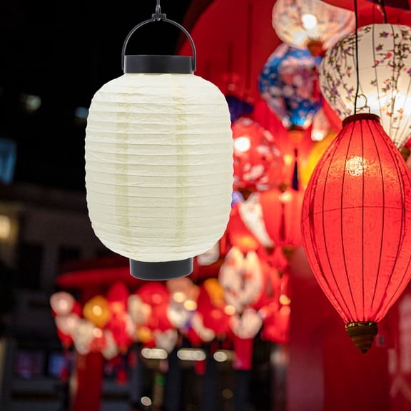 Pawsdot 1Pc Folding Paper Lantern with Light for DIY Painting and Home Decor