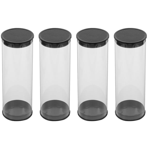 Pawsdot 4Pcs Golf Ball Clear Container Box Pvc Multi Storage Solution for Golf Course