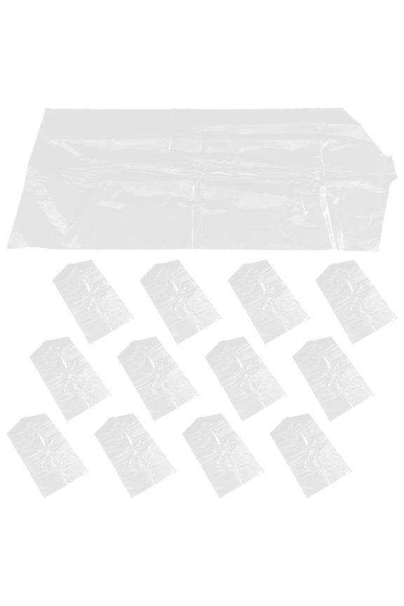 Wardrobe Cover White Plastic Wear-Resistant Garment Storage 60Pcs