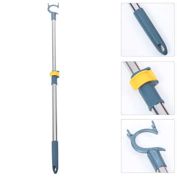 Pawsdot Adjustable Closet Pole Blue Aluminum Stainless Steel for Home