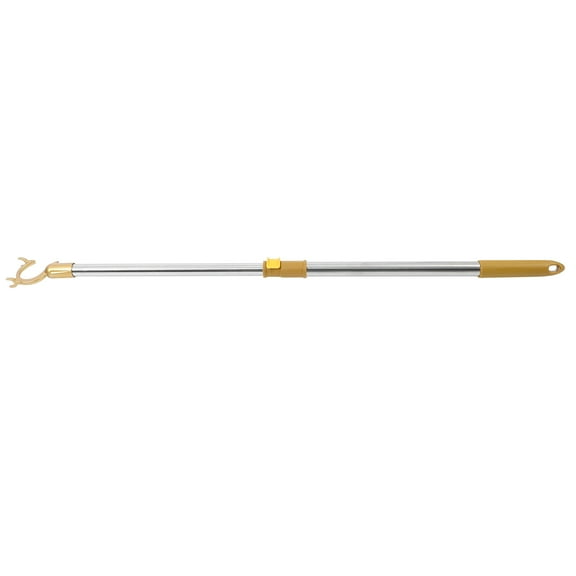 Pawsdot Retractable Golden Aluminum Clothesline Pole Rod for Closet Reach with Strong Bearing Capacity