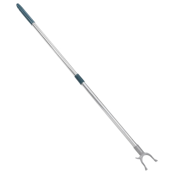 Pawsdot Dark Green Stainless Steel Clothes Reach Pole with Fork Head for Hanging Clothes