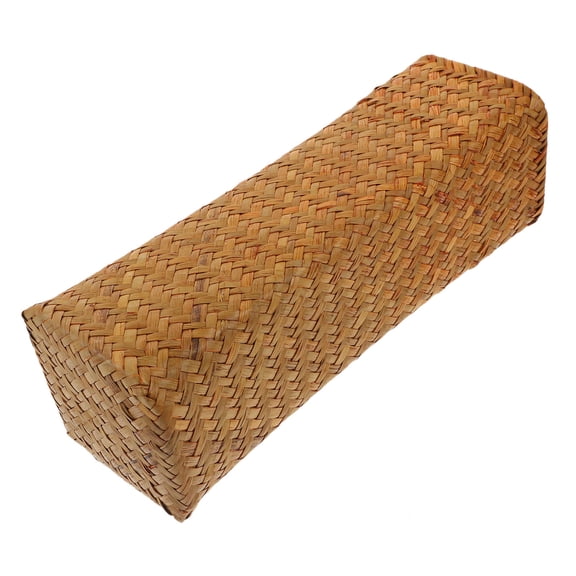 Pawsdot Creative Brown Straw Flower Vase with Simple Natural Design for Desktop Decoration