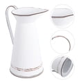 thumbnail image 1 of Pawsdot Retro Metal Flowerpot White for Home Decor Creative Plant Pot, 1 of 5