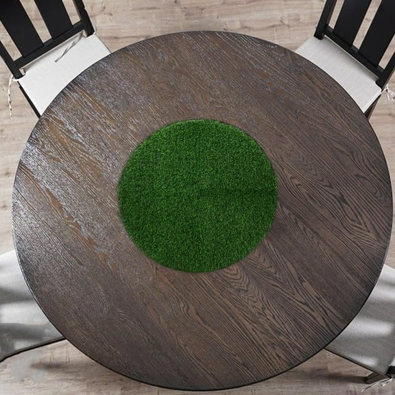 Pawsdot Grass Table Runner PVC Lightweight for Outdoor Table Decoration