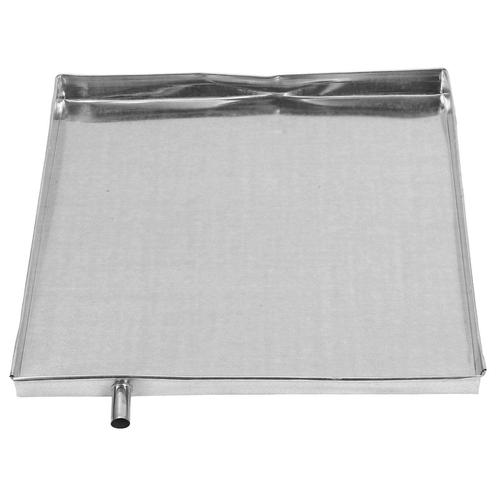 Pawsdot Leak-Proof Plated Silver Iron Drain Pan for Air Conditioners - Durable, Wide Compatibility