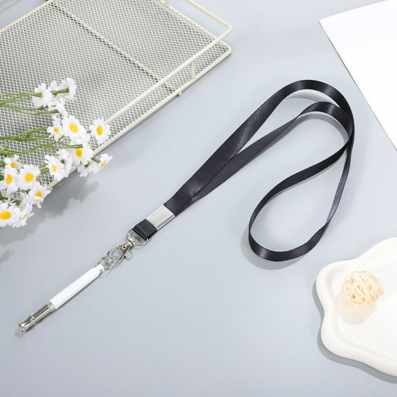 Pawsdot Stop Barking Dog Whistle White Portable Sound Training for Pets 2Pcs